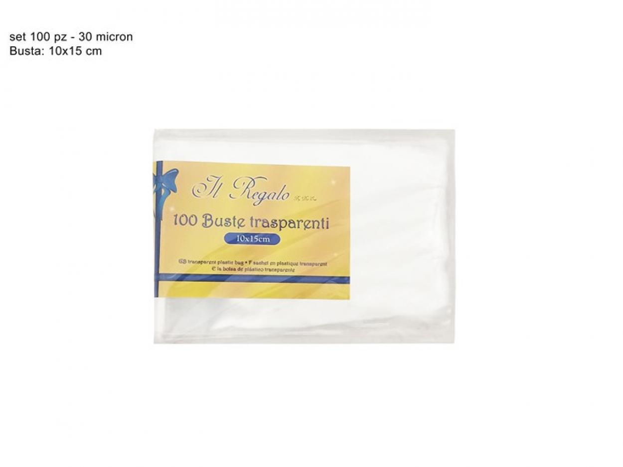 BUSTE TRASPARENTI 10x15cm 100pz 243787 40649