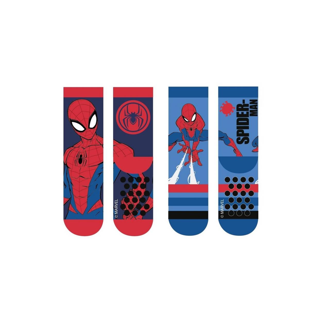 SPI24-2224 SPIDERMAN ABS SOCKS BI PACK 55354