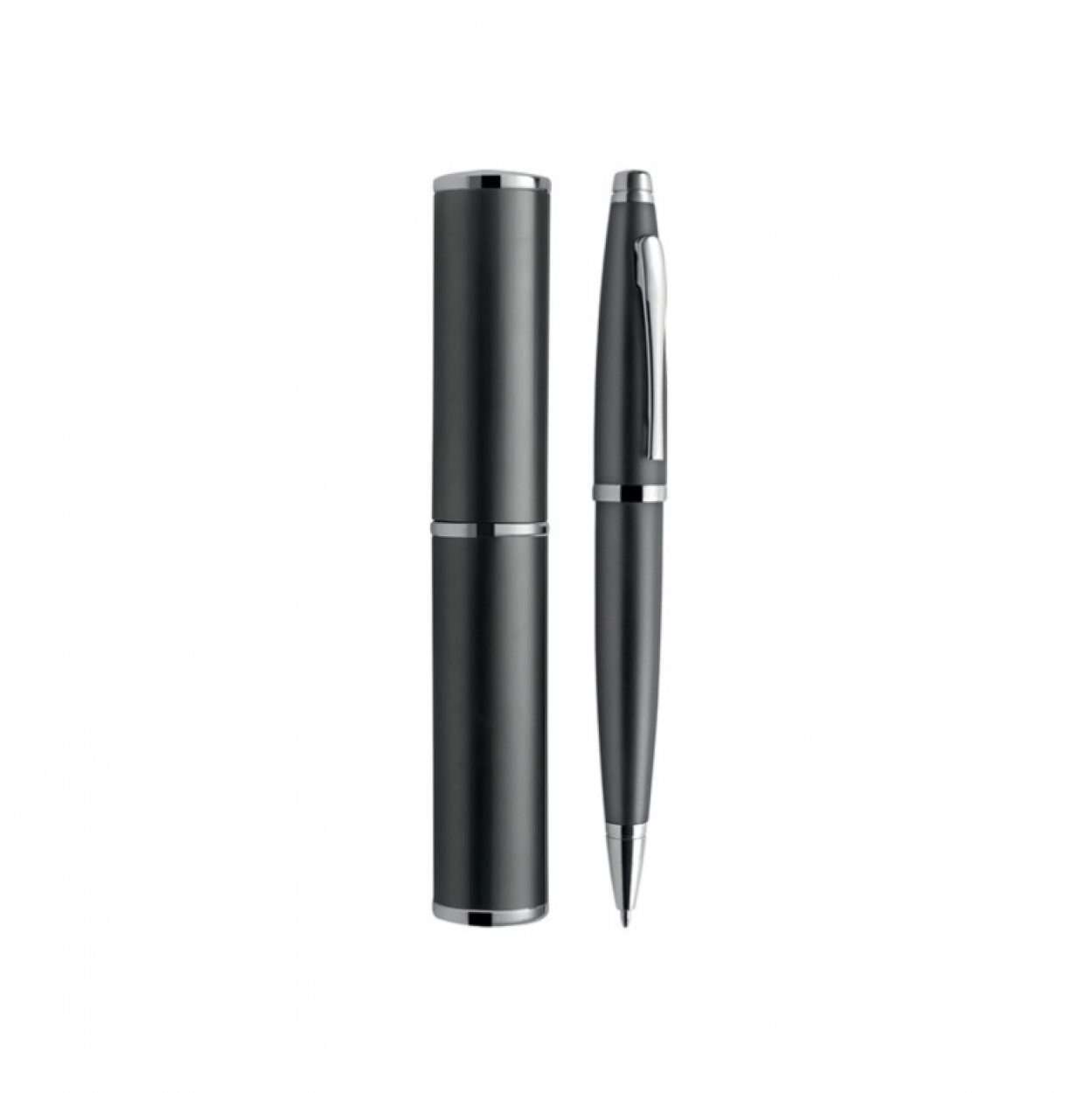 PD025GR PENNA A SFERA METAL C/AST GRIGIO 40537