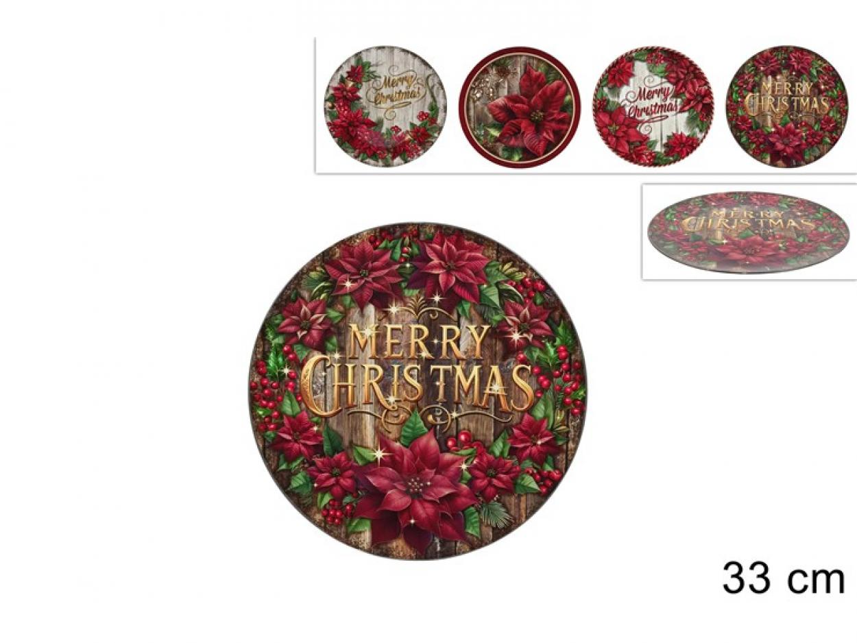 SOTTOPIATTO 33cm MERRY CHRISTMAS 121628 40649