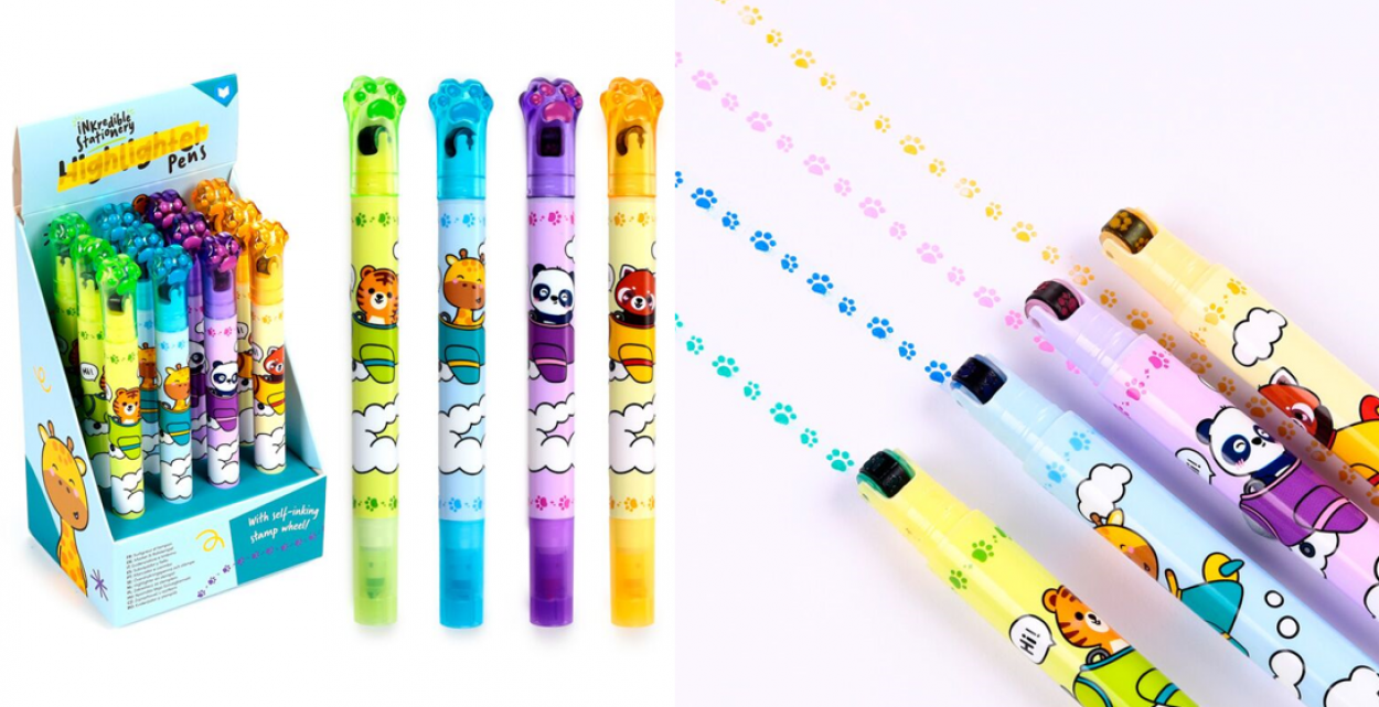 STA391 EVIDENZIATORE 2IN1 CON TIMBRO A RULLO 41273