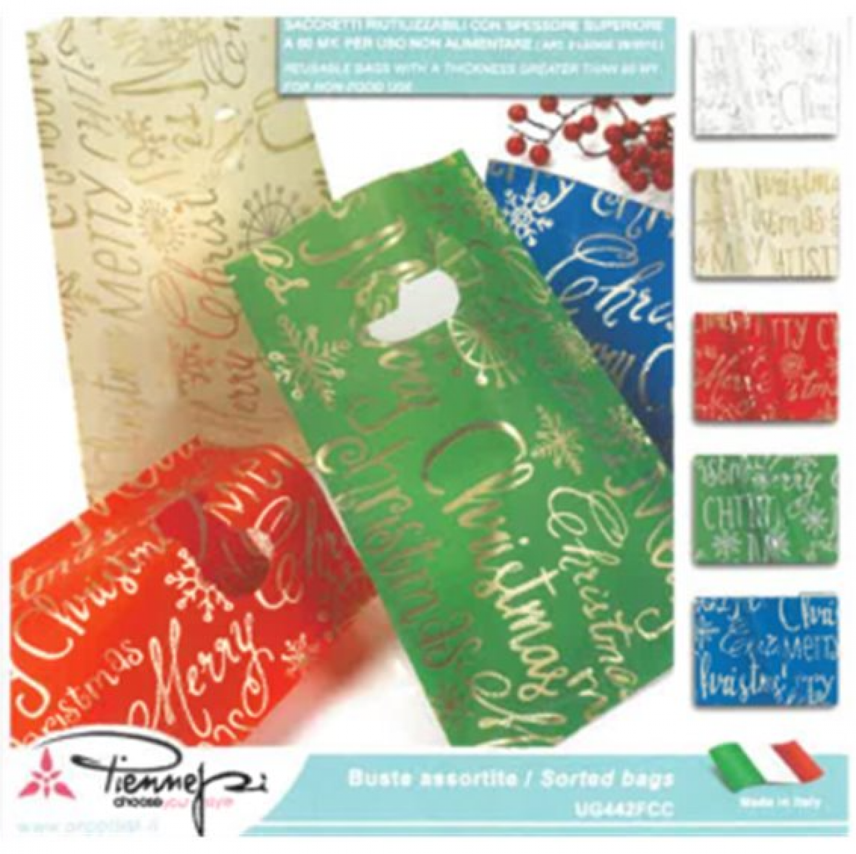 UG442FCC02N00 SACCHETTI FUST.ASSORT. HD FP S 16x25 41352