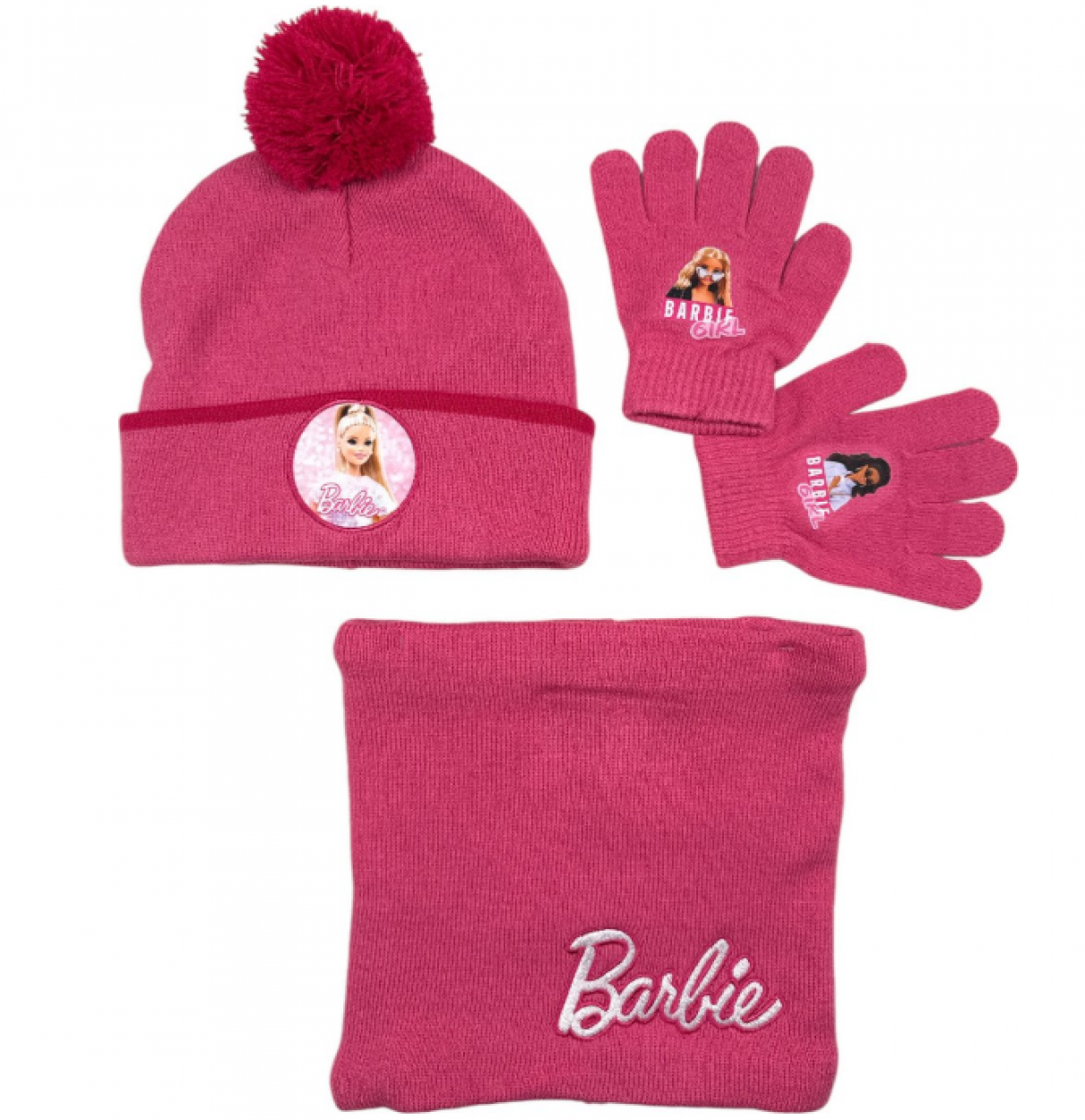 BAR24-2265 BARBIE SET 3 PCS W.SNOOD & PON PON 55354