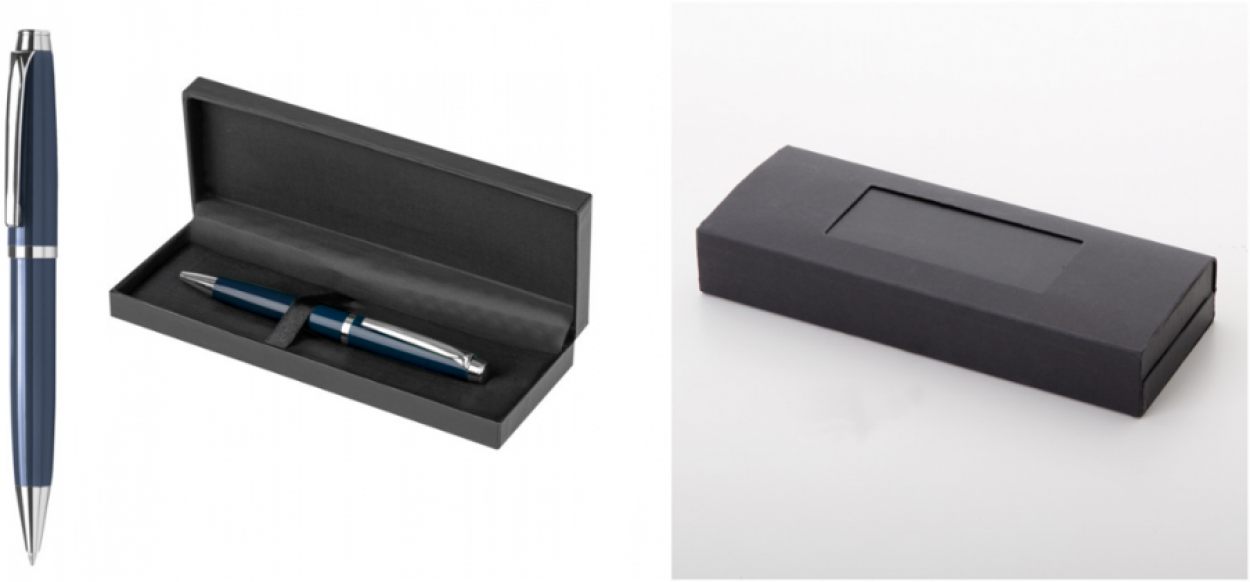 PD033BL PENNA SFERA METALLO BLU 40537