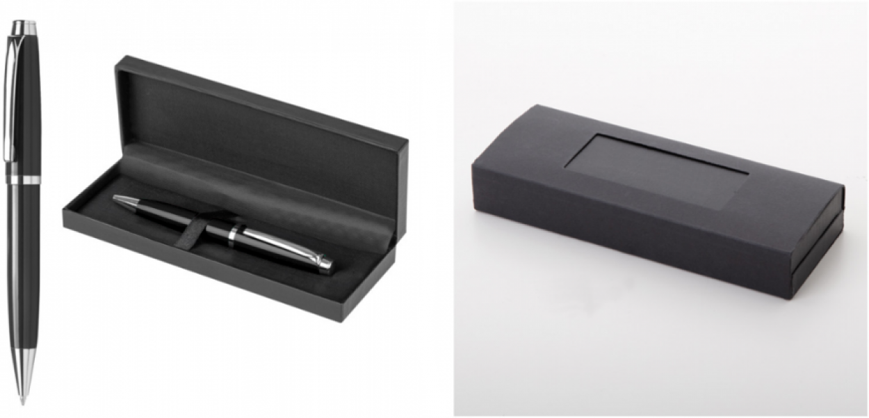 PD033NE PENNA SFERA METALLO NERO 40537