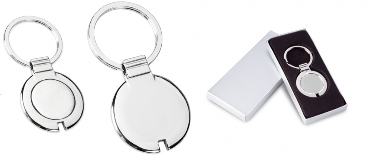 PE100SI PORTACHIAVI RIO METAL SILVER 40537