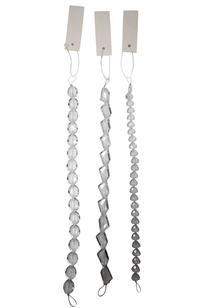 B134 CADENTE VETRO 30cm RIFLETTE LUMINOSITA' (ASSORTITI) 1229