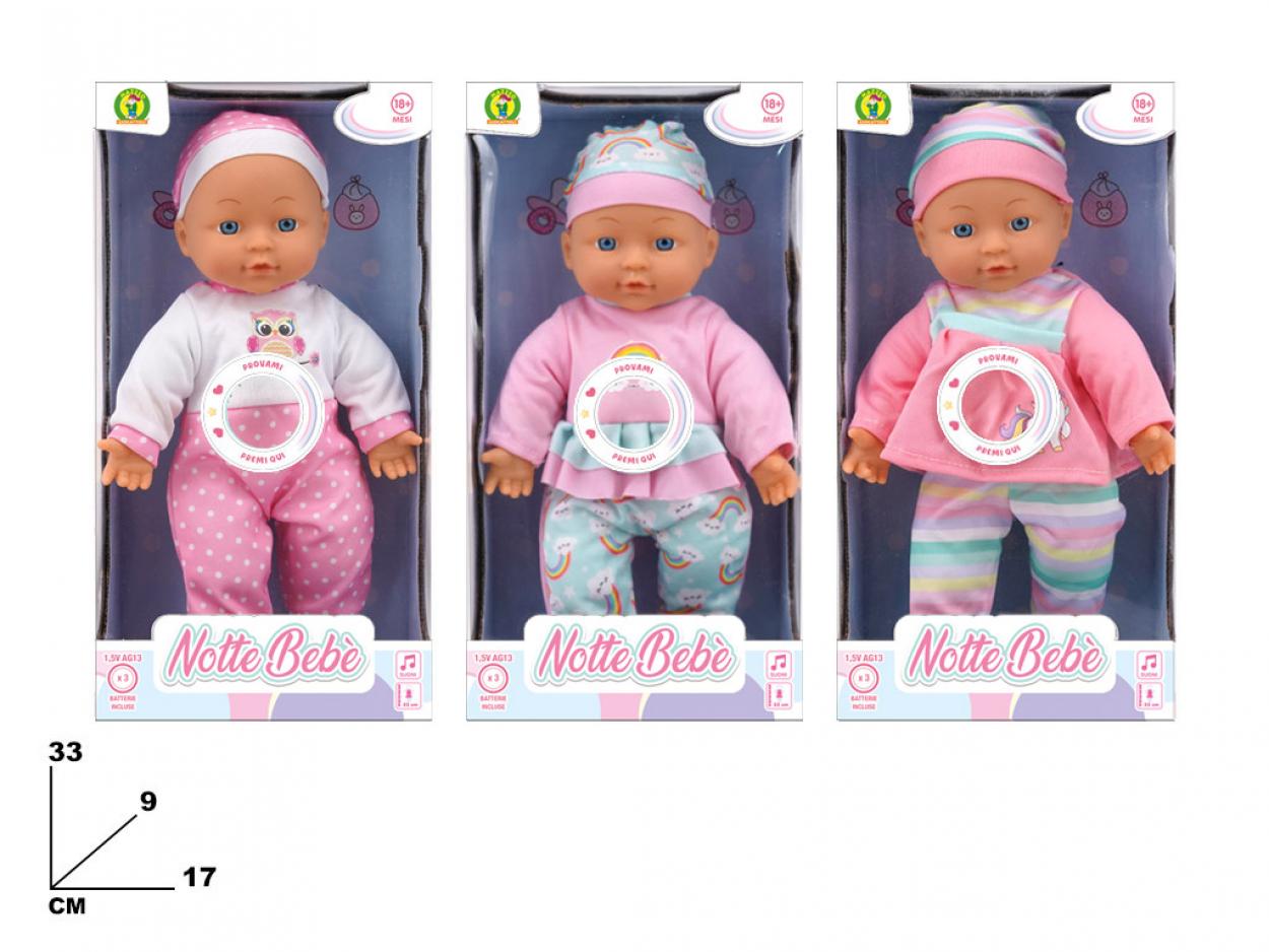 NOTTE BEBE' 32cm CON SUONI 166628 41272
