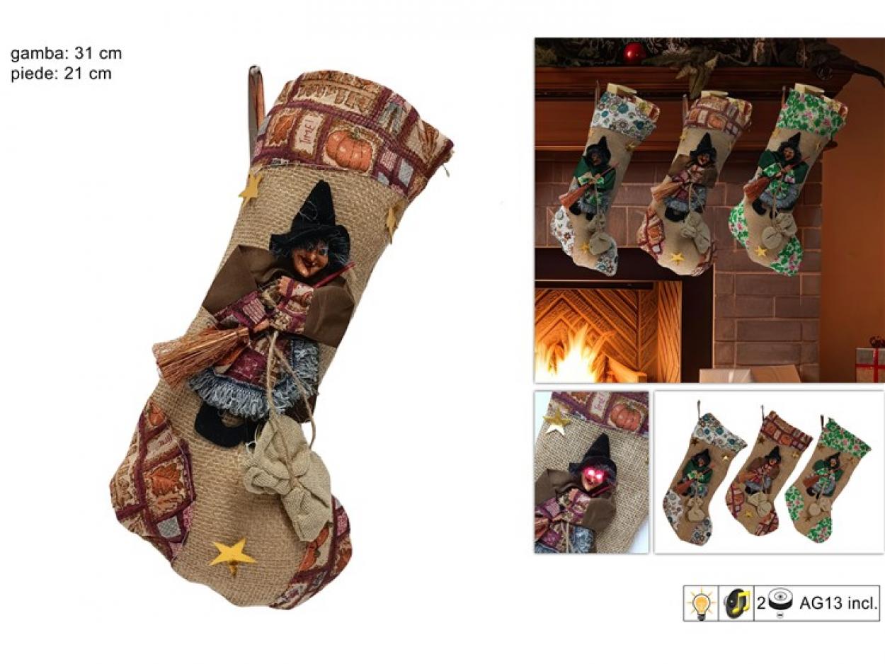 CALZA BEFANA SUONI E LUCI 563188 40649