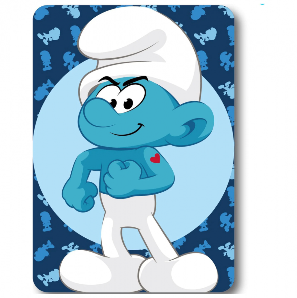 SMR36-2711 SMURFS BOY BLANKET POLAR FLEECE 100x140cm 55354