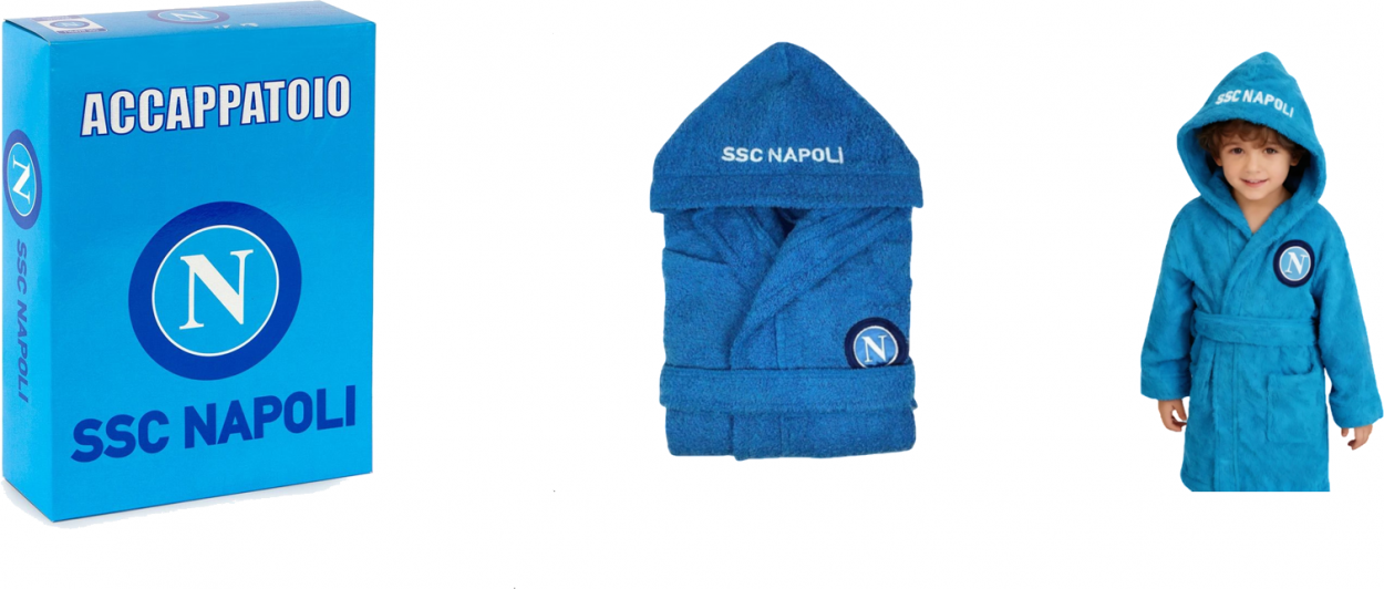 FL568 ACCAPPATOIO NAPOLI SPUGNA TG. 9/10 ANNI 100% COTONE 55844