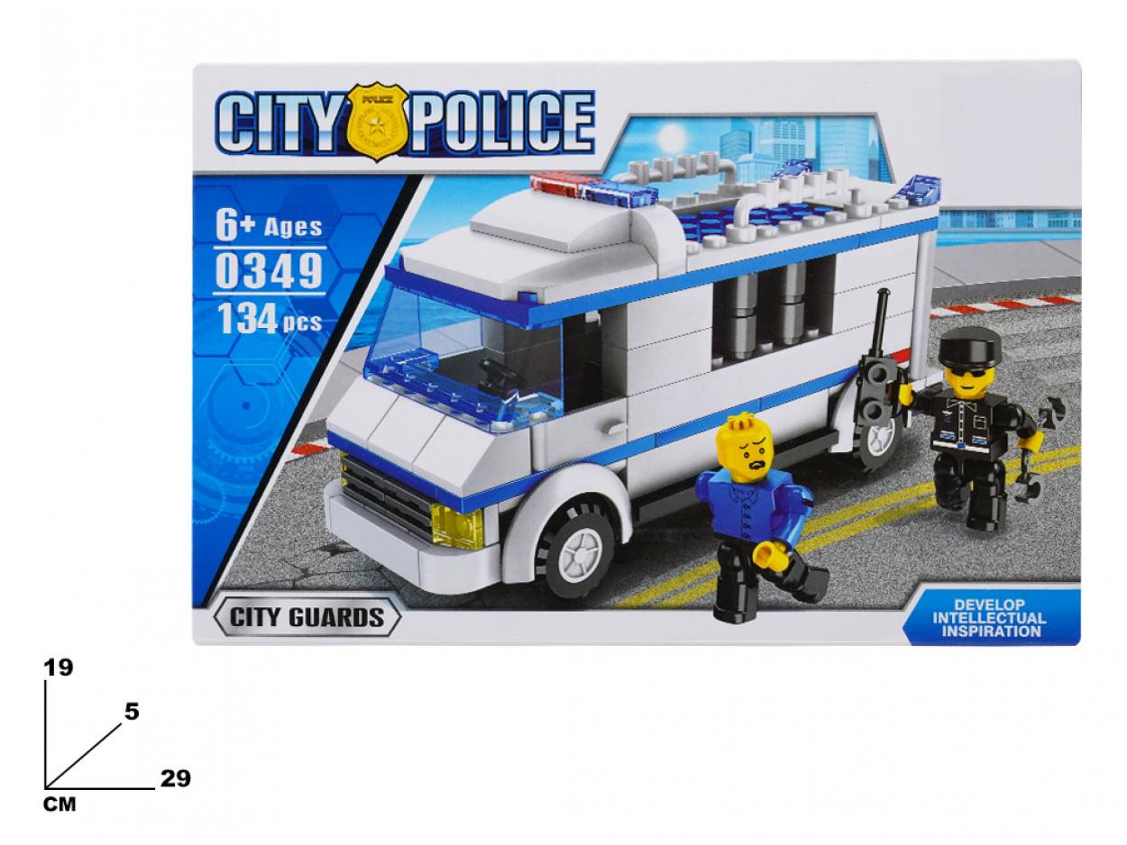 COSTRUZIONI POLICE CAMION 134pz 131718 41272