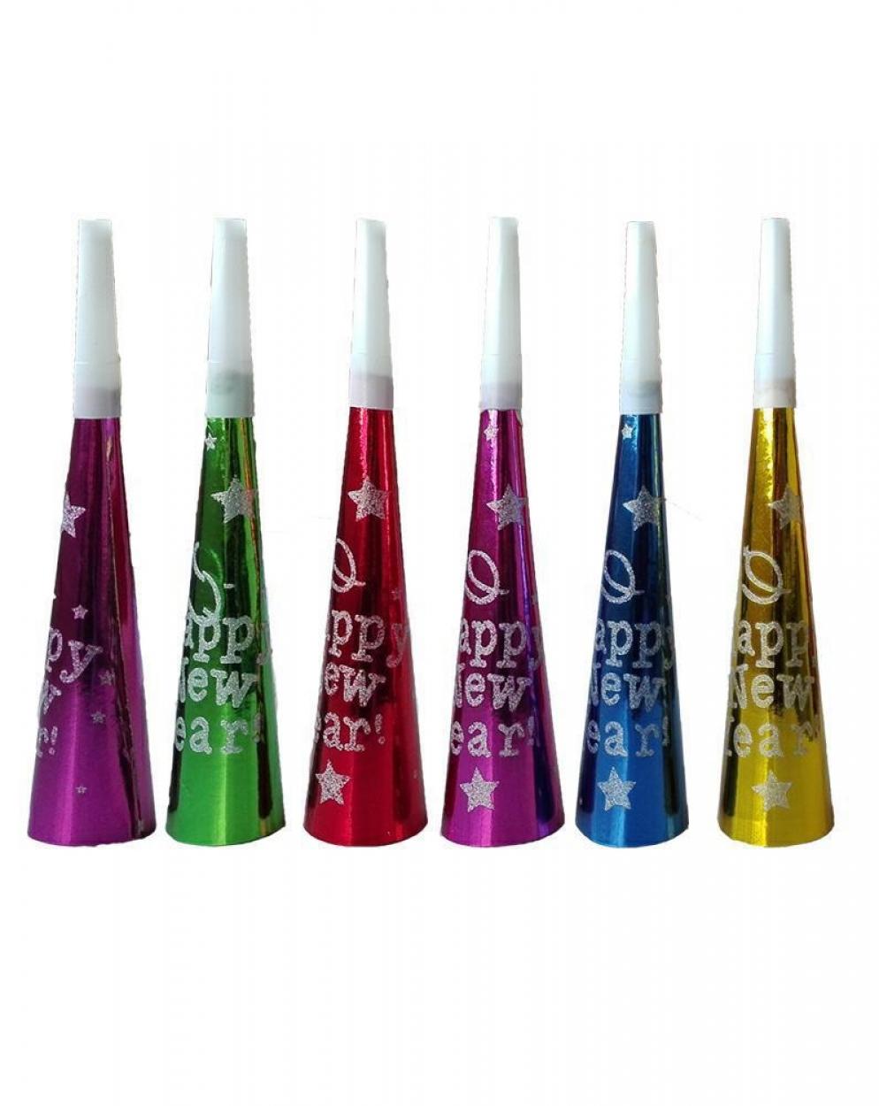 TROMBETTA CONO 3pz HAPPY NEW YEAR ORO/ARGENTO 2151 40950