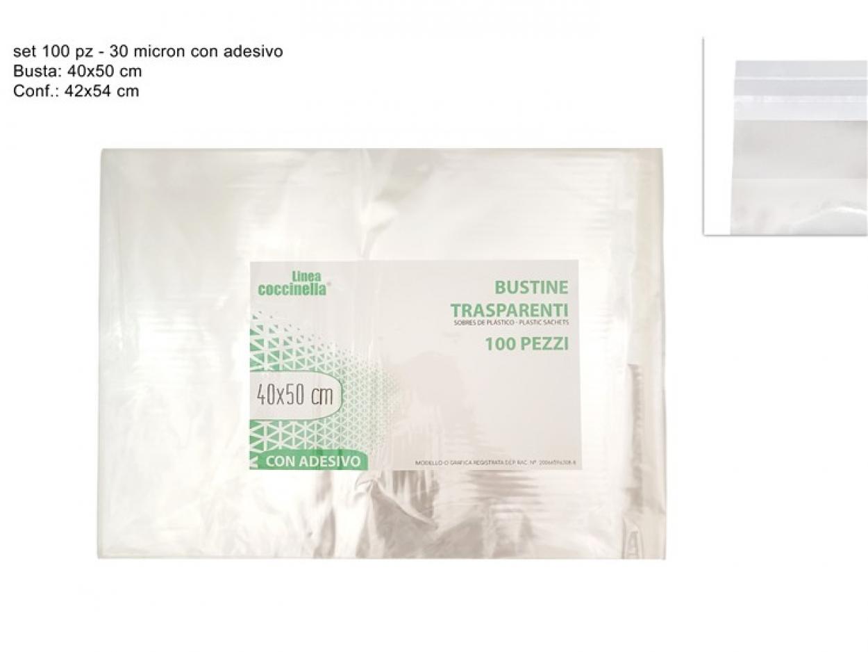BUSTE TRASPARENTI 40x50cm 100pz 148945 40842