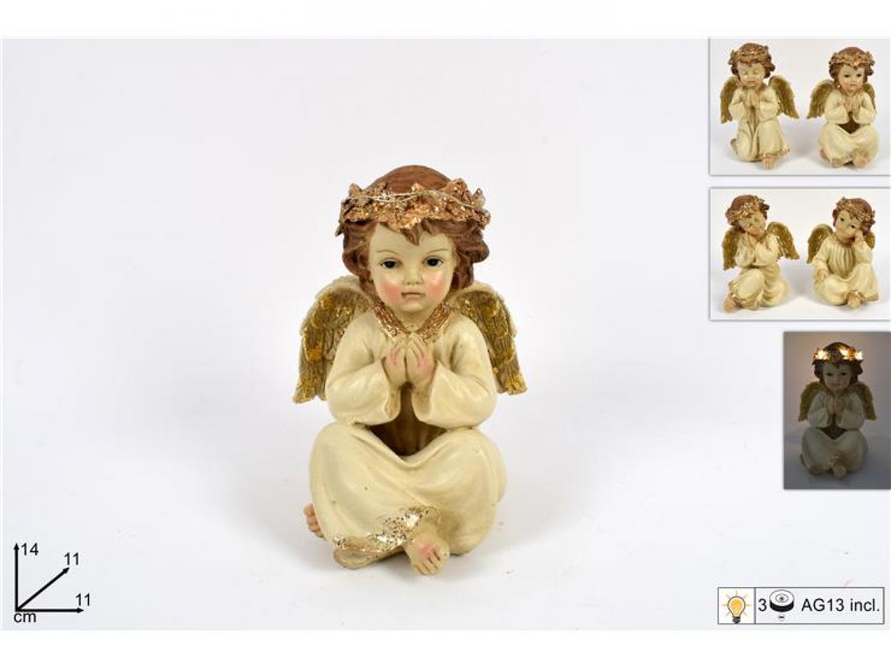 ANGELO IN PREGHIERA CON LUCE 083810 40649