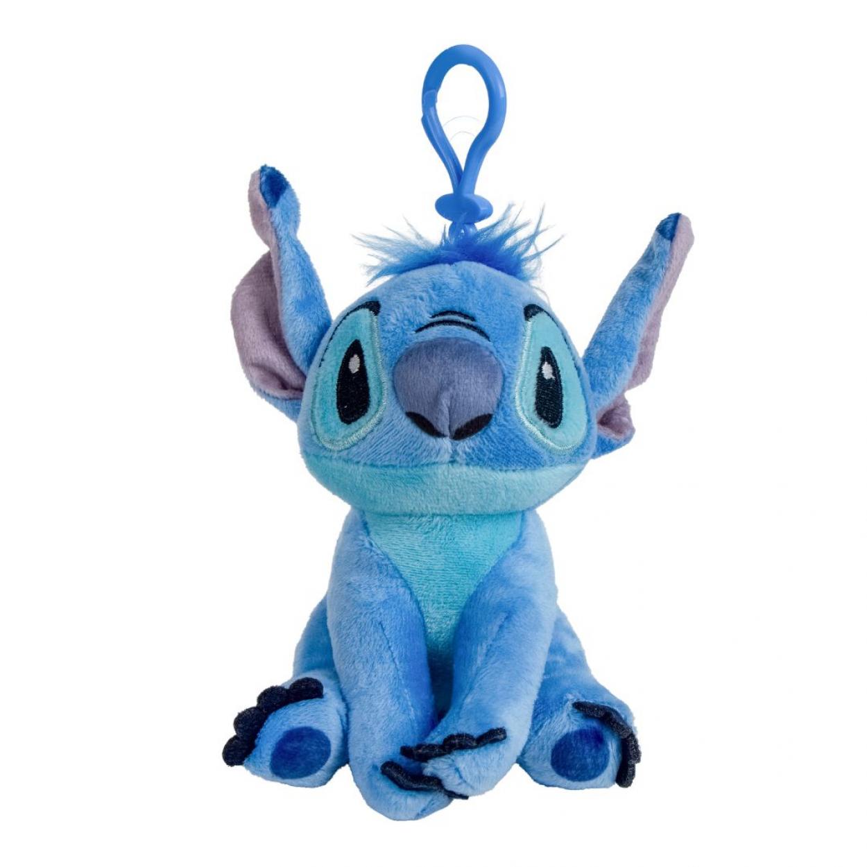 (MIS 0) STITCH DISNEY PELUCHE PORTACHIAVI 12,5cm CON BAGCLIP 2600002724 41115
