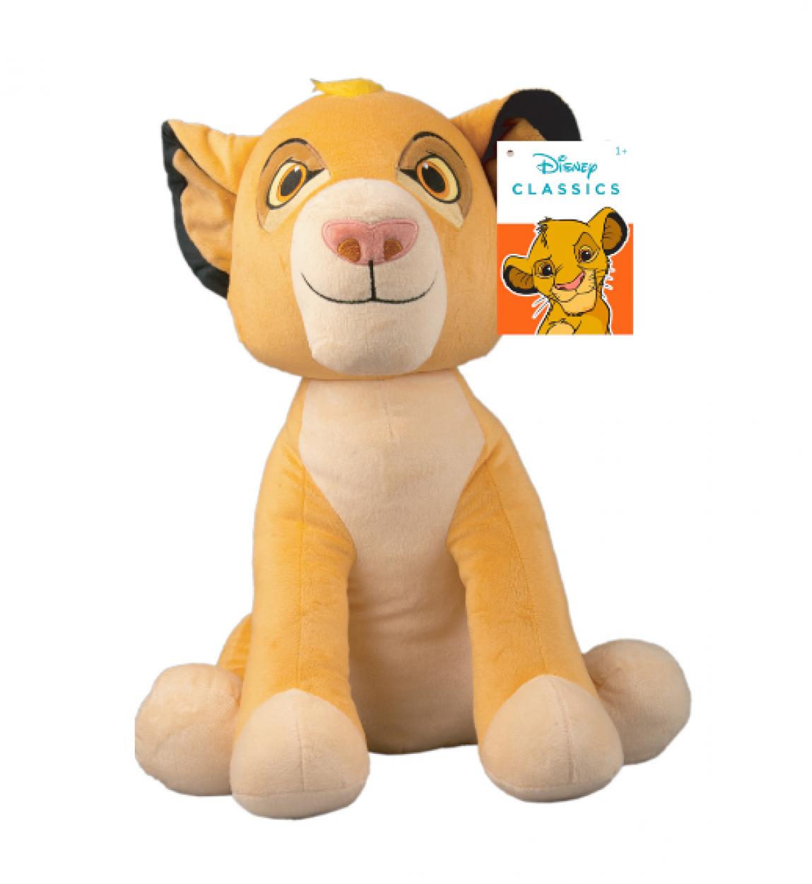 DCL9281-5 (MIS 8) ANIMAL FRIENDS SIMBA PELUCHE 60cm SEDUTO C/SUONO SOFT 41115
