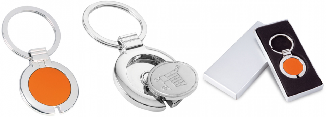 PE113AR PORTACHIAVI METAL ARANCIO 40537