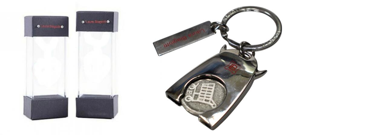 LB19W376 P/CHIAVI GETTONE CARRELLO SPESA