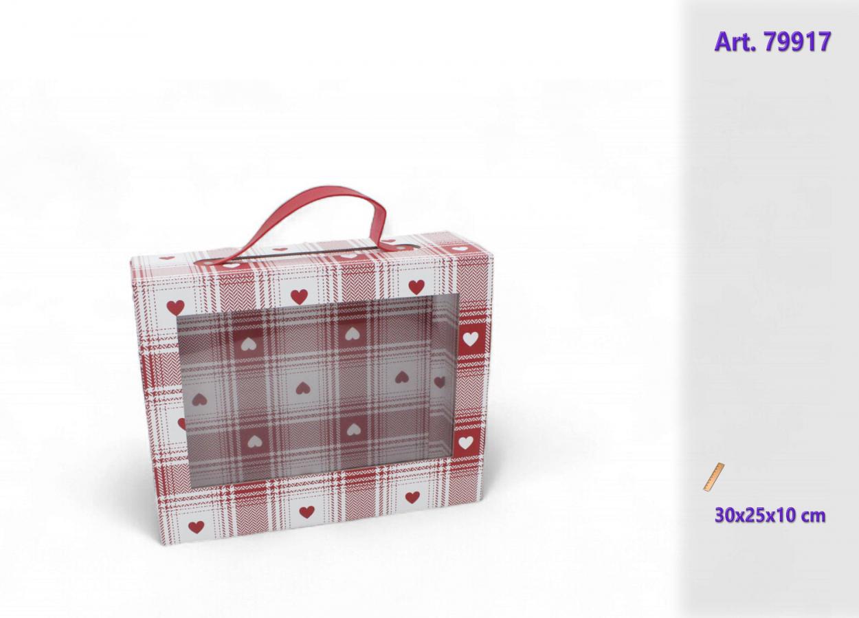 BORSA SCATOLA CARTA CON VETRINA 979917 52548