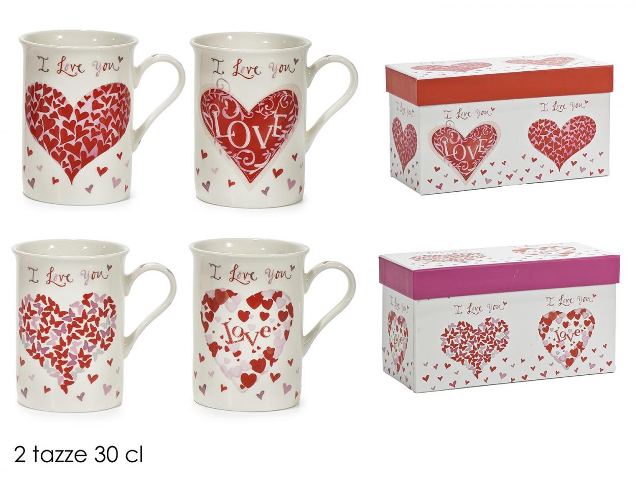 SET 2 TAZZE CON BOX 30cl 453033 40619