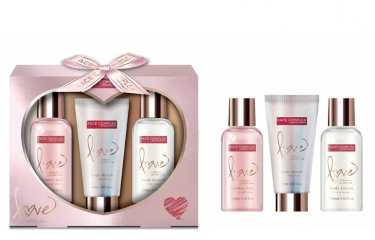 FC160 GIFT SET 18 SG 100ml + BL 100ml + BATH PUFF 15gr 54724