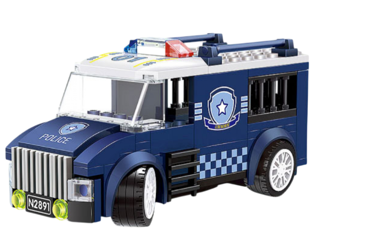 WANGE CITYCAR POLICE VAN 99pcs 2891 53573