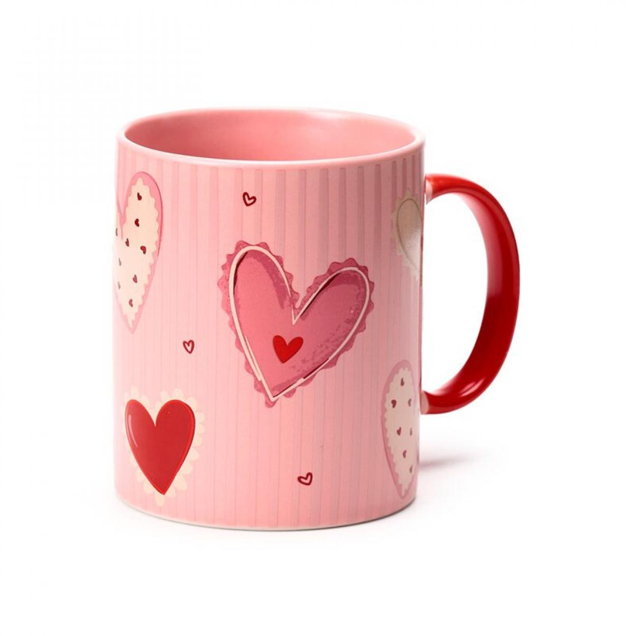 MUG494 TAZZA IN PORCELLANA CUORI AMORE 300ml 41273