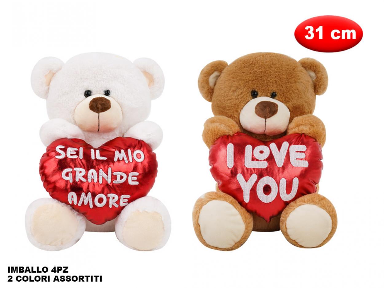 PELUCHE CON CUORE 31cm 169766 41272