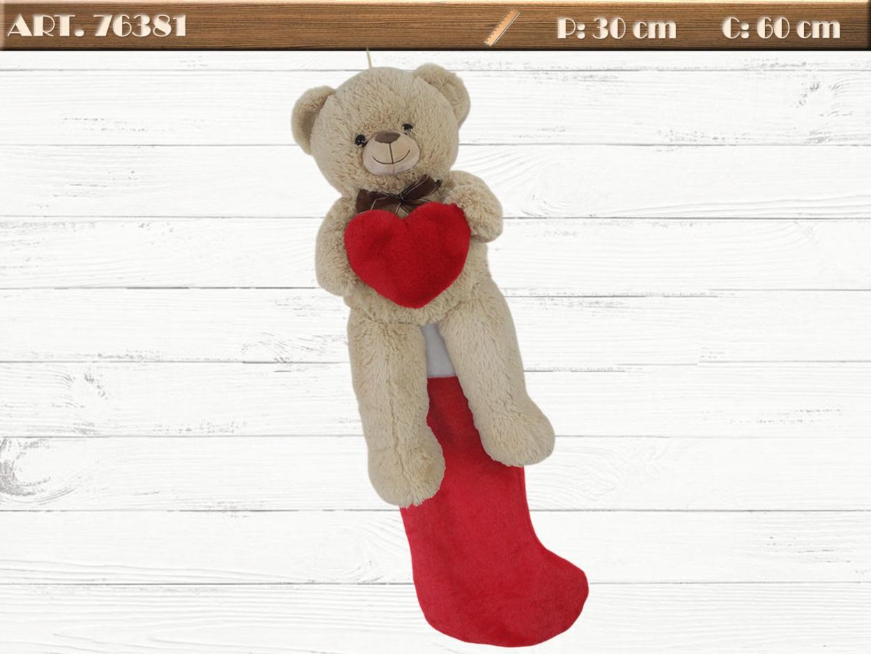 ORSO CON CUORE E CALZA 976381 52548