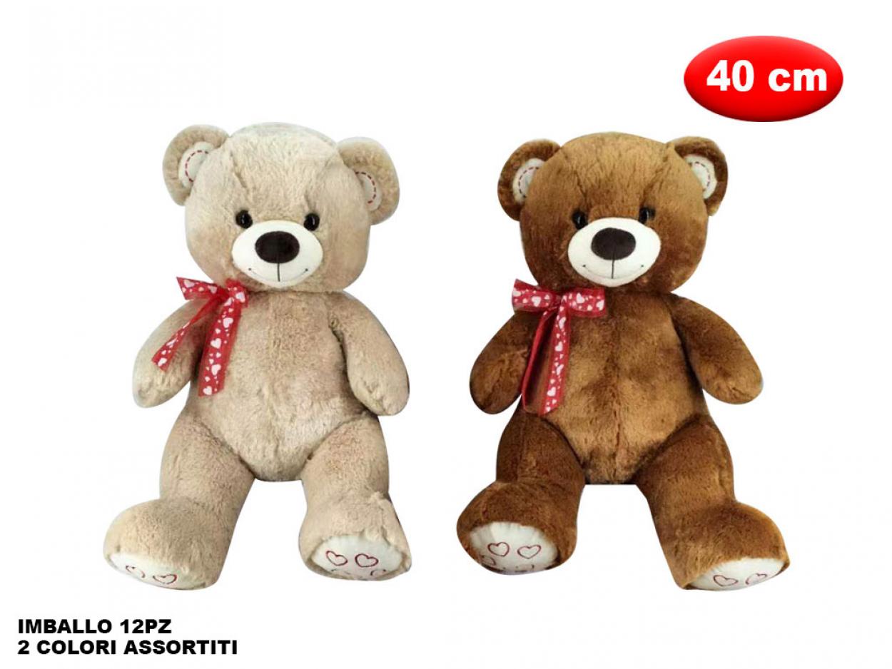 PELUCHE ORSO CON FIOCCO MORBIDO 40cm 169476 41272