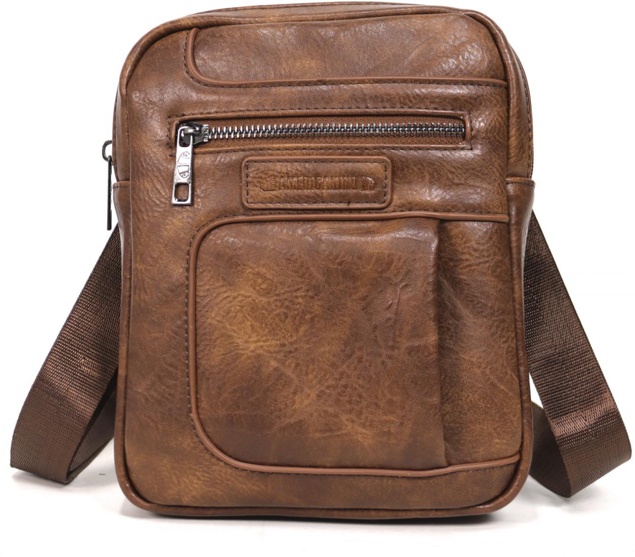 BAG413 BORSELLO UOMO AME SMALL TABACCO 52248