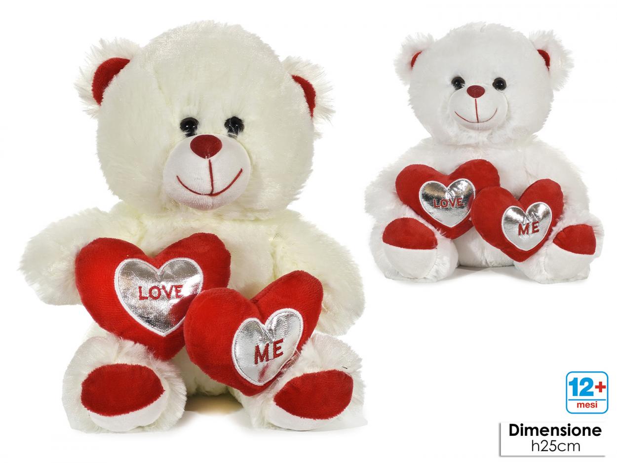 MORBIDOSI ORSO CON CUORE H25cm 721868 40619