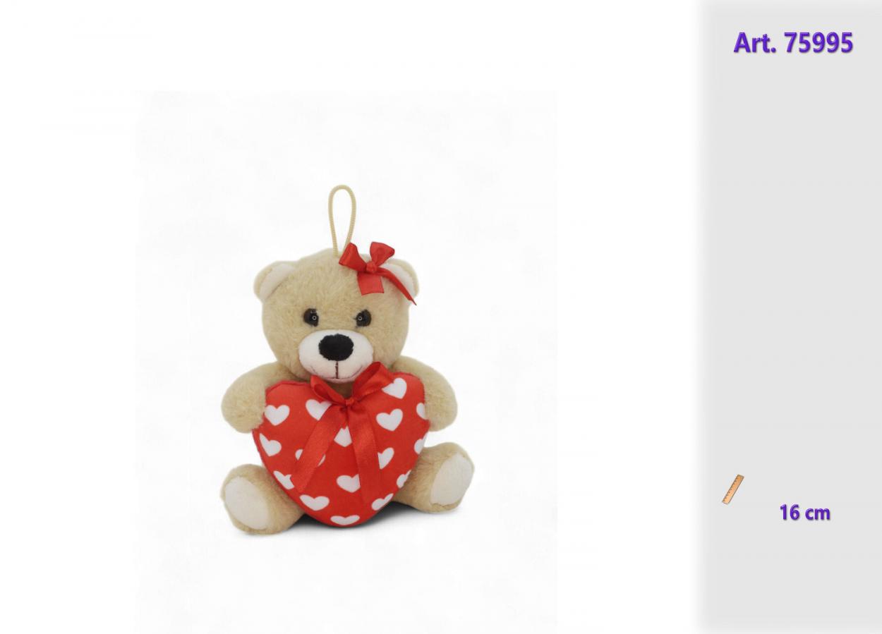 ORSO PELUCHE CON CUORE E FIOCCO 975995 52548
