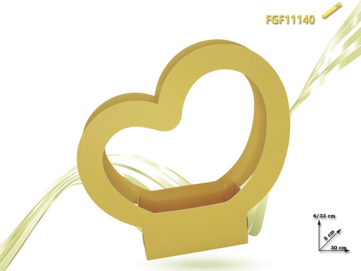 BUSTA CARTA CUORE GIALLA 011140 52548