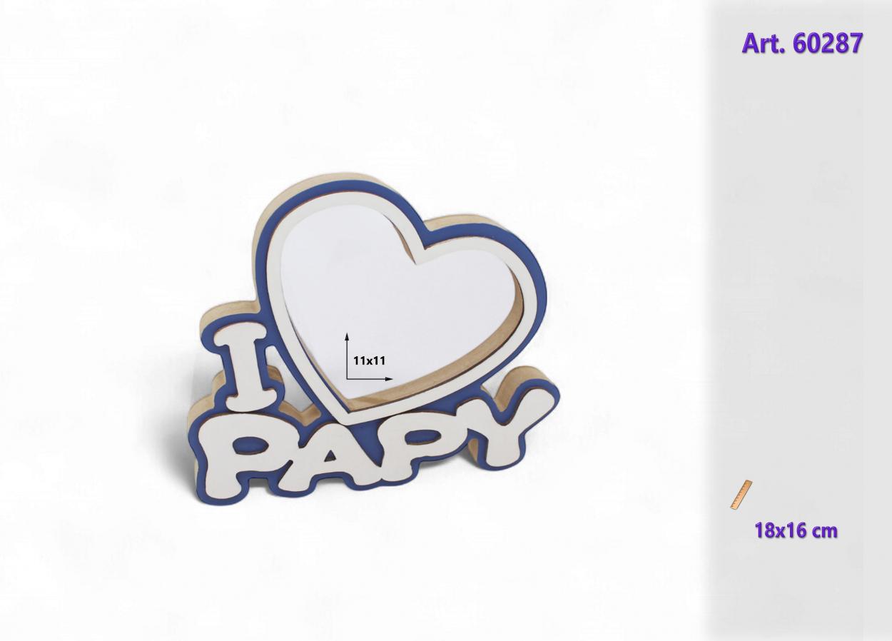 PORTAFOTO E SCRITTA LEGNO PER FESTA PAPA' 160287 52548