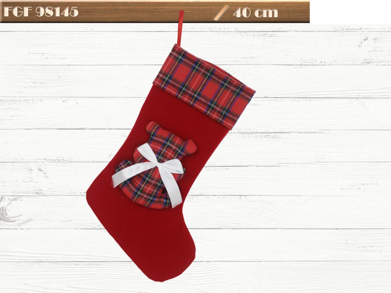 CALZA IN TESSUTO CON DECORAZIONI 498145 52548