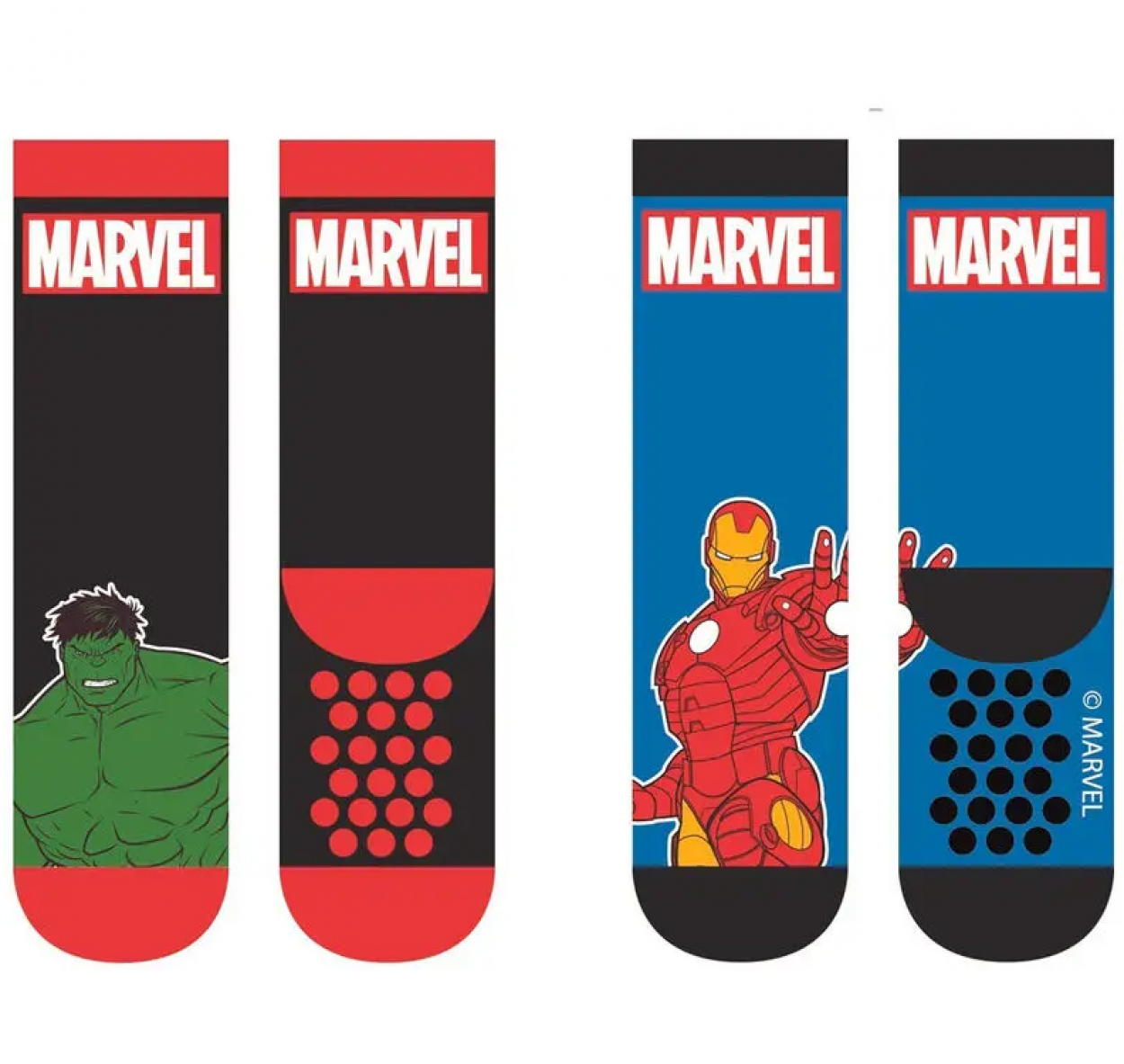 AVE23-1754 AVENGERS ABS SOCKS BI PACK 55354