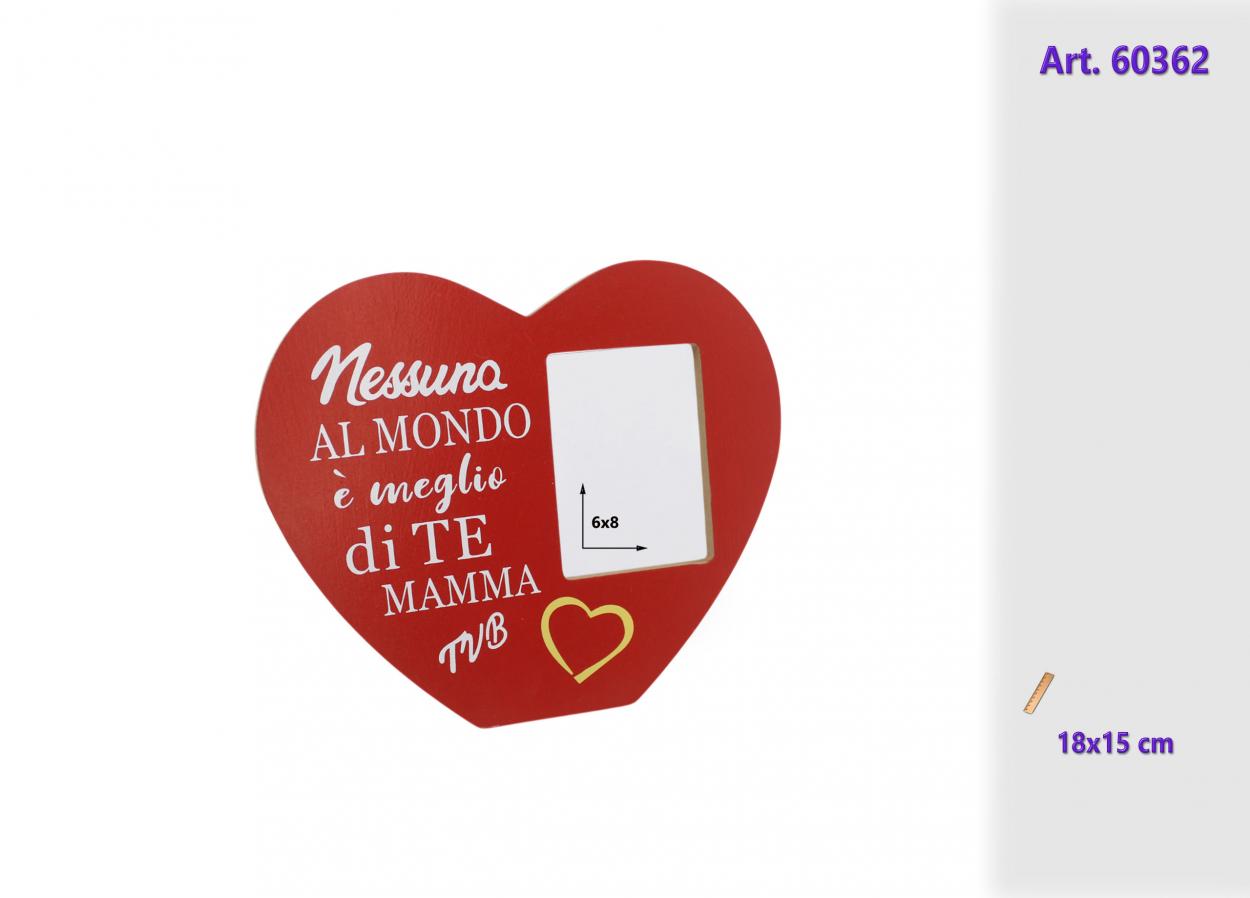 PORTAFOTO SCRITTA LEGNO PER FESTA MAMMA 160362 52548