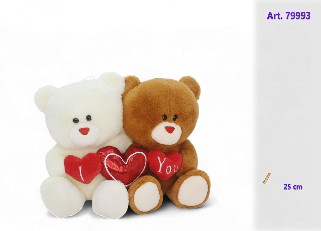 COPPIA ORSI PELUCHE CON CUORE 979993 52548