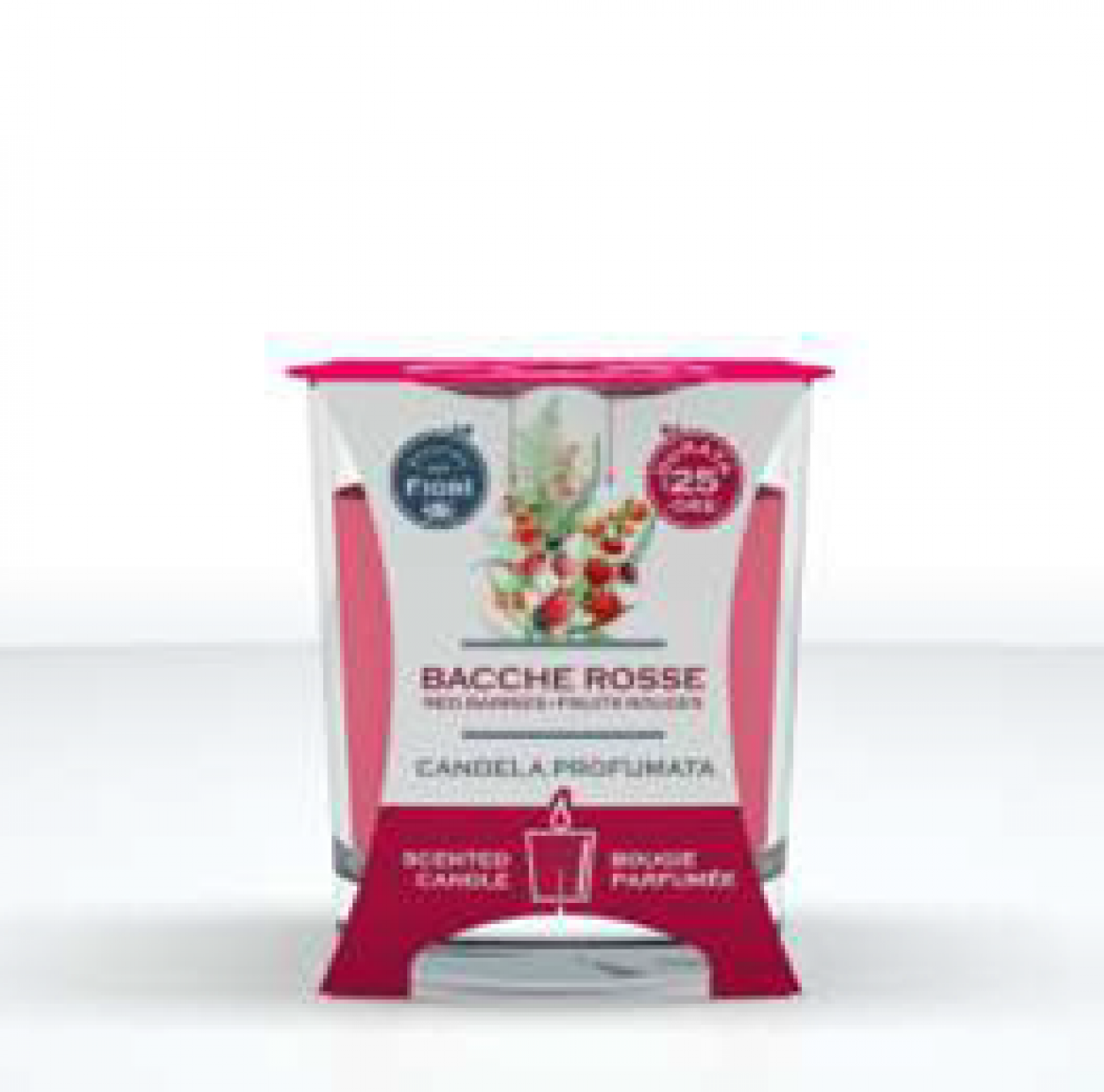 CANDELA 110gr OFFICINA DEI FIORI BACCHE ROSSE 85367 52312