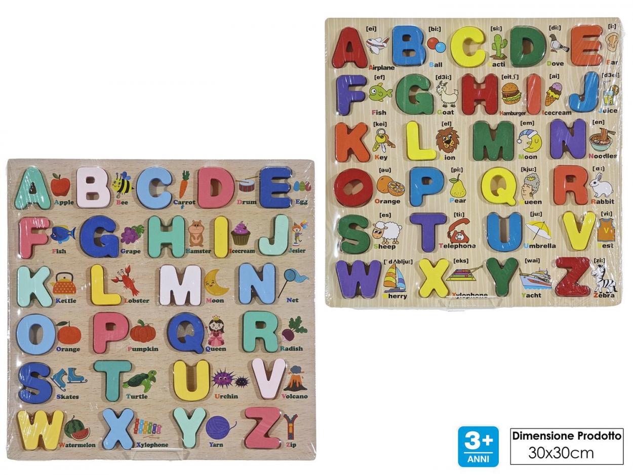 PUZZLE ALFABETO LEGNO 100494 40619