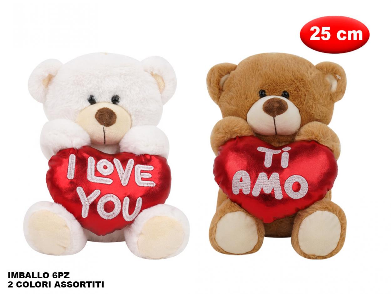 PELUCHE CON CUORE 25cm 169759 41272