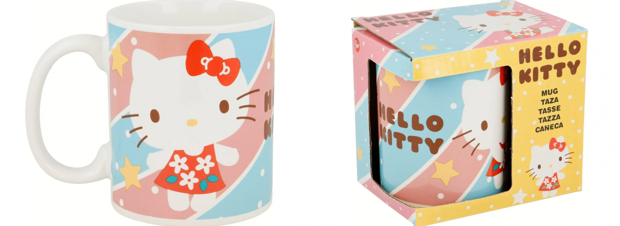 STT46245 HELLO KITTY TAZZA CERAMICA 320ml GIFT BOX 41401