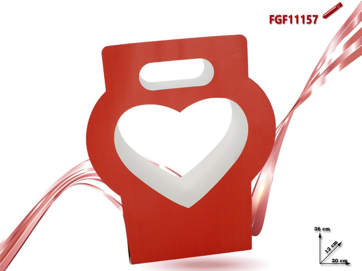 BUSTA CARTA CUORE ROSSA 011157 52548