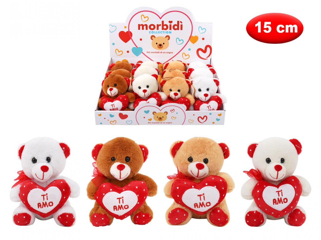 DB PELUCHE ORSO CON CUORE MORBIDO 15cm 169513 41272
