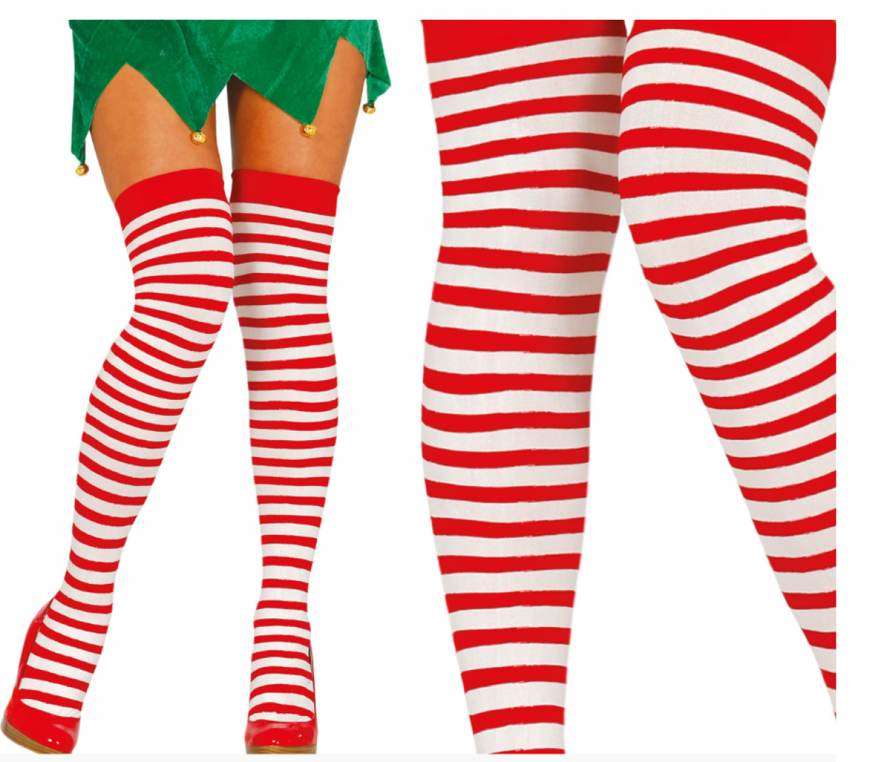 CALZE PARIGINE RIGHE ROSSE/BIANCHE 18563 52833