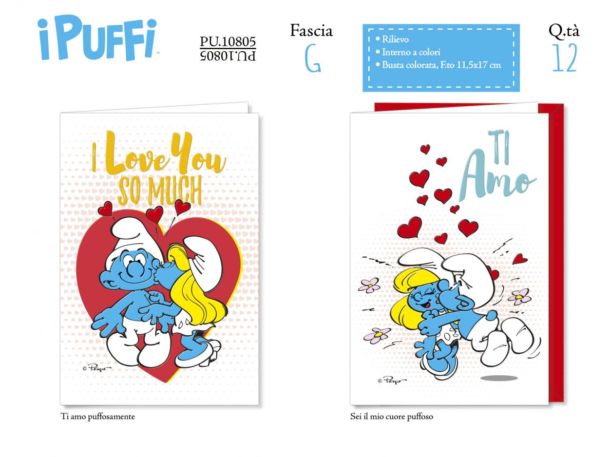 PU10805 BIGLIETTI PUFFI LOVE 40631