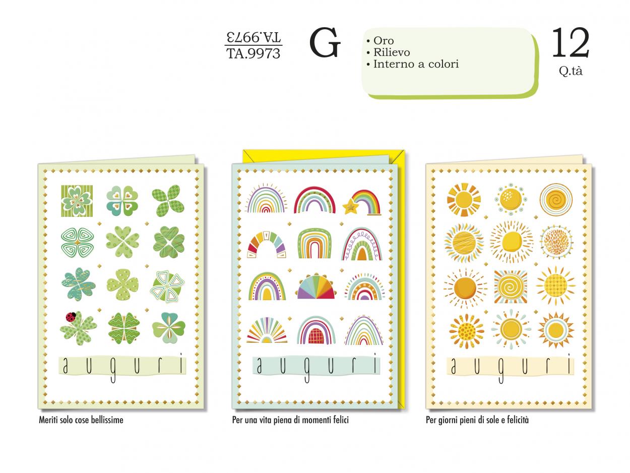 TA9973 BIGLIETTI AUGURI GENERICO 40631