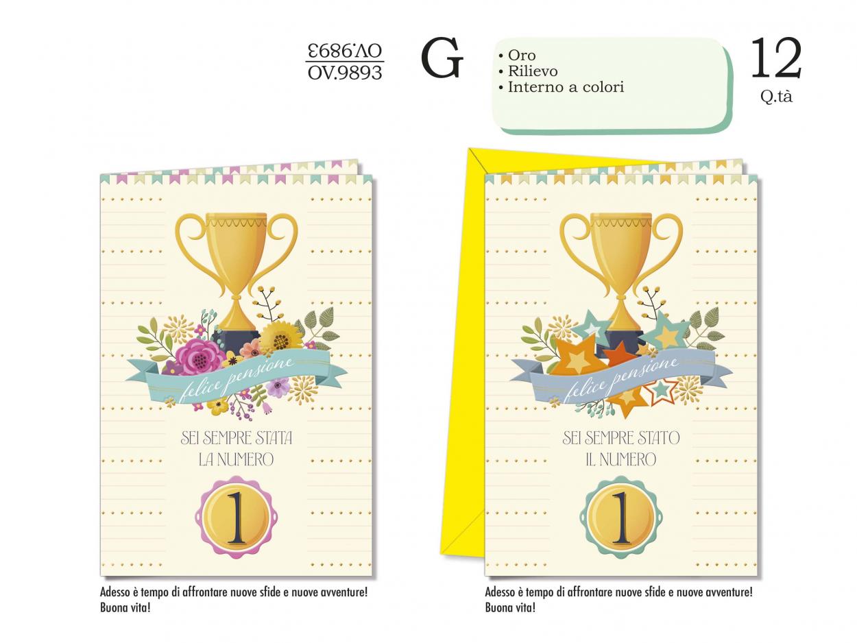 OV9893 BIGLIETTI PENSIONE 40631